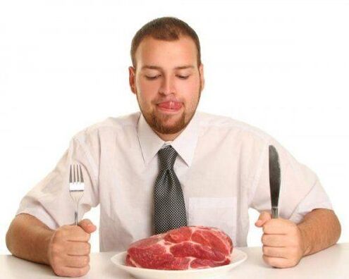 meat has a positive effect on power